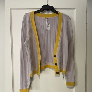 NWT Free People Contrast Cardigan